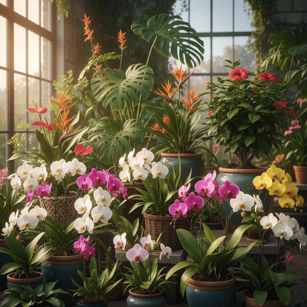 Potted flowering plants ready to ship